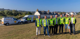 L R Deputy Mark Helyar Deputy Neil Inder Deputy Sasha Kazantseva Miller Deputy Peter Ferbrache Alistair Beak Sure CEO Deputy Bob Murray Justin Bellinger Sure Guernsey Chief Executive